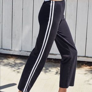 RARE Brandy Melville Navy Striped Pants
